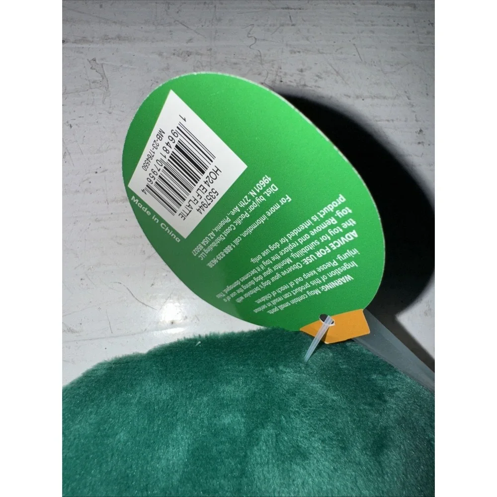 Merry & Bright Christmas BUDDY ELF Flattie Small Dog Toy, Crinkle & Squeaker New - Picture 5 of 5